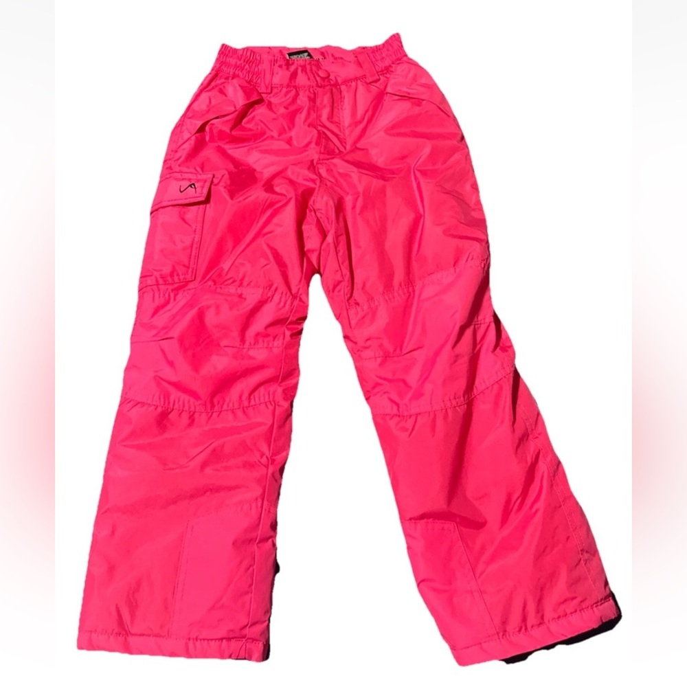 Vertical 9 Girl’s S Neon Pink Water Wind Resistant Snow Ski Pants Outdoor Pocket